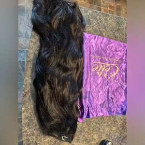 Celie V part Human Hair Wig